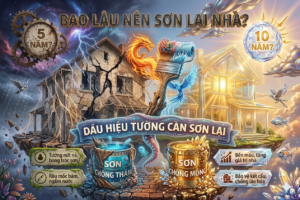 Khi nào cần sơn lại tường?