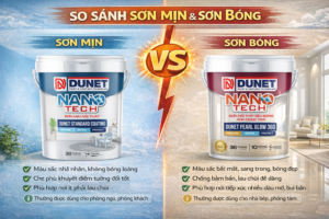 So sánh giữa sơn bóng với sơn mịn có gì khác nhau?
