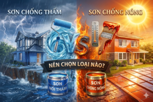 Sơn chống nóng và sơn chống thấm khác gì nhau