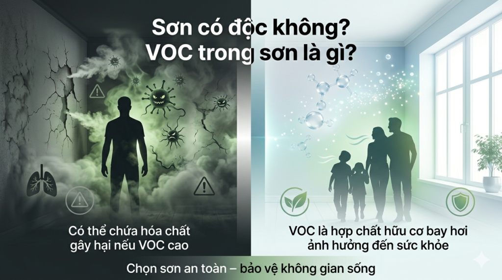 Sơn có độc không? VOC trong sơn là gì?