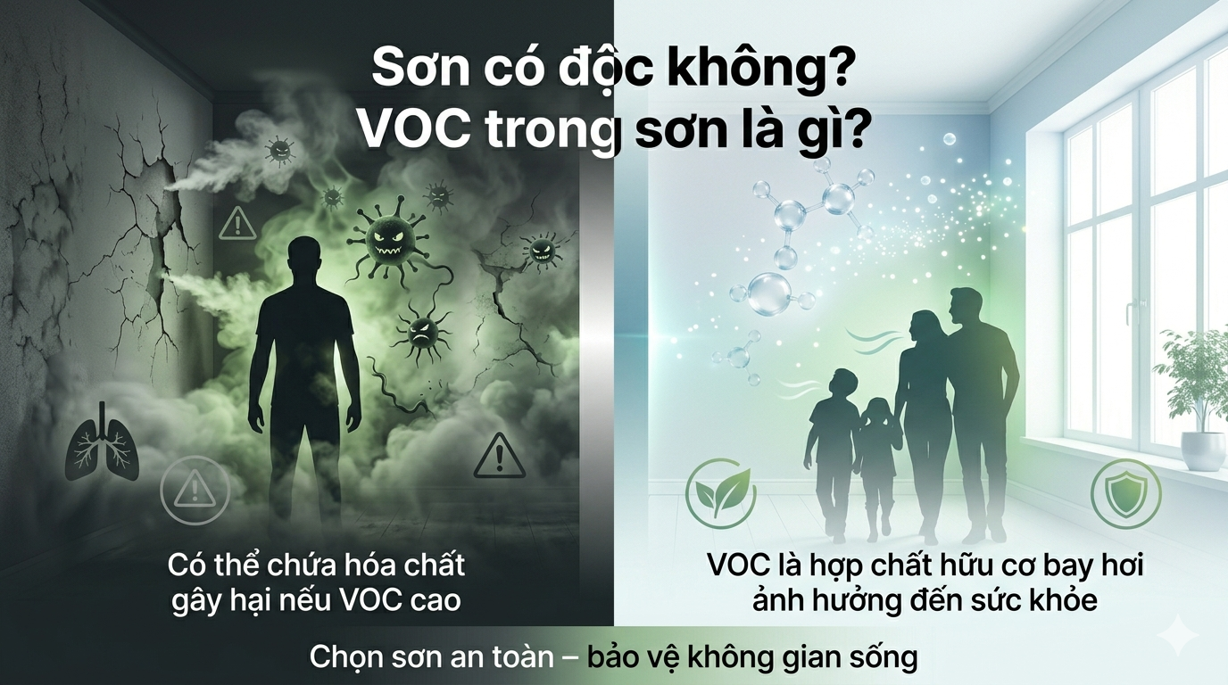 Sơn có độc không? VOC trong sơn là gì?