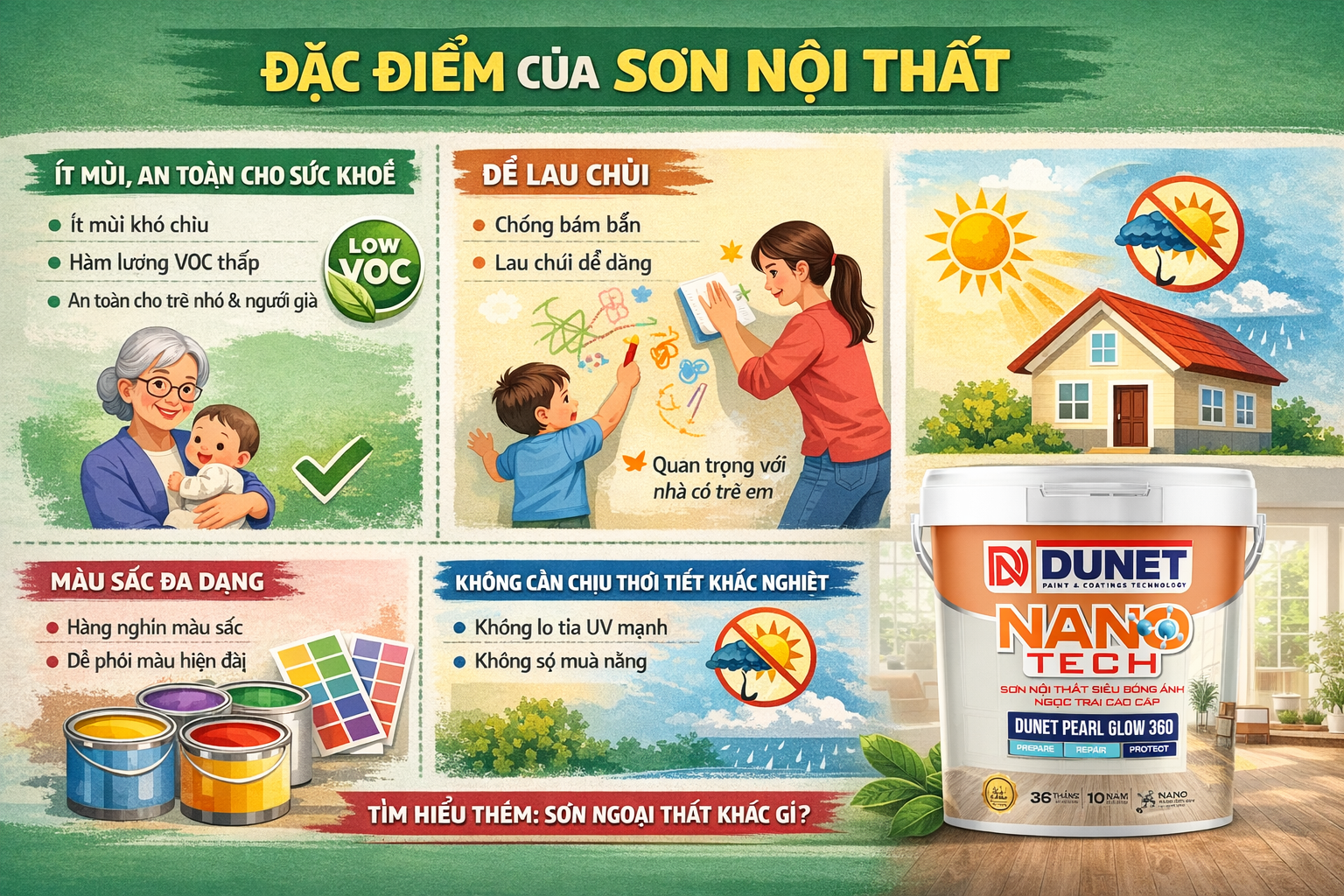 Sơn nội thất là gì? Cách chọn sơn nội thất như thế nào?