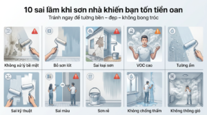 Sai lầm khi chọn sơn cần tránh