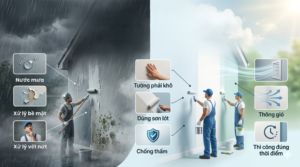 Cách sơn nhà mùa mưa đúng kỹ thuật
