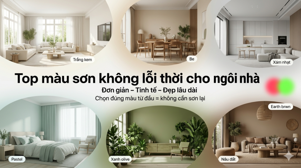 Màu sơn phù hợp với khách